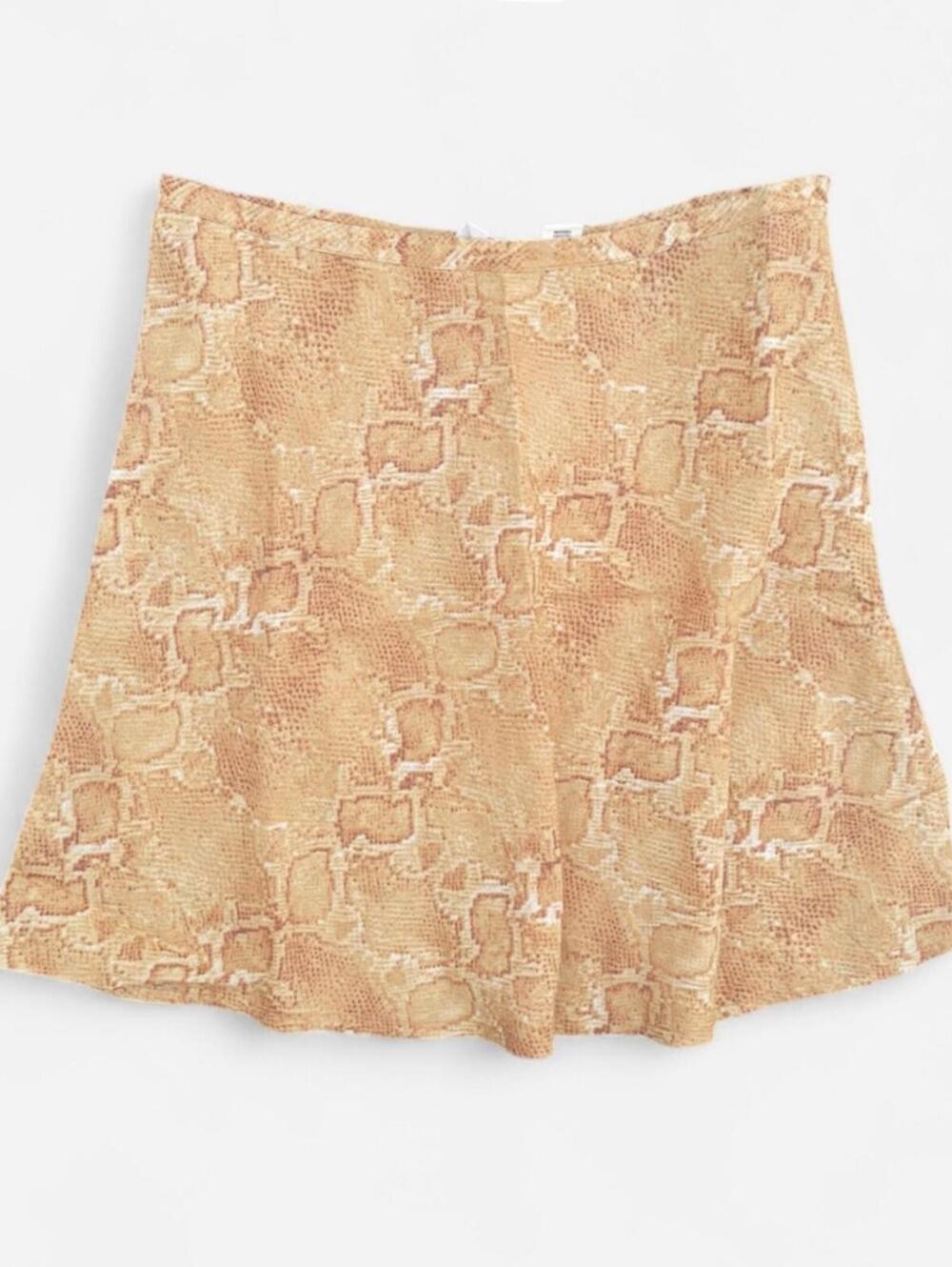 Billabong Snakeskin Print Mini Skirt